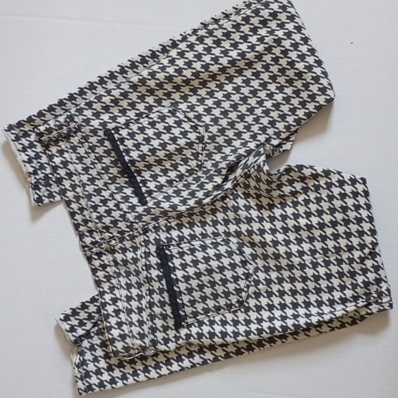 Size 6 Allen B Houndstooth Skinny Jeans Punk Goth Pants Cosplay Emo Y2K - Picture 6 of 11